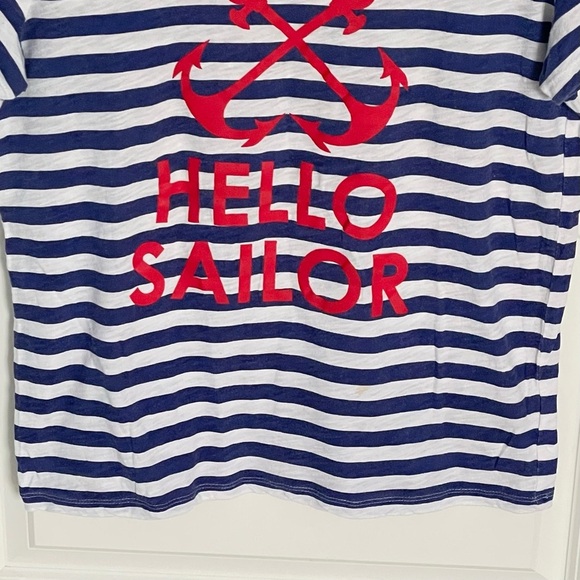 Macbeth Collection nautical striped hello sailor anchor Shirt 47478 - Picture 4 of 12